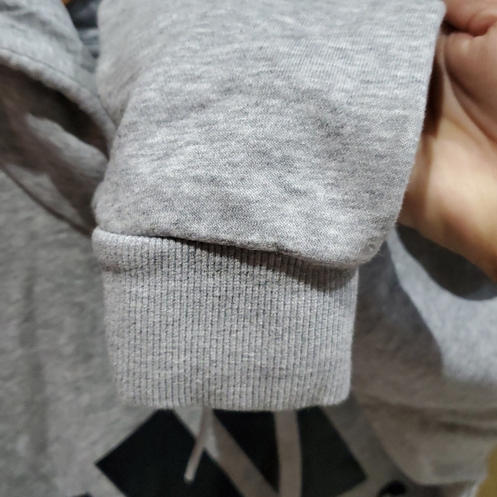 Adidas Gray Hoodie Sweatshirt Handwarmer - Picture 4 of 6